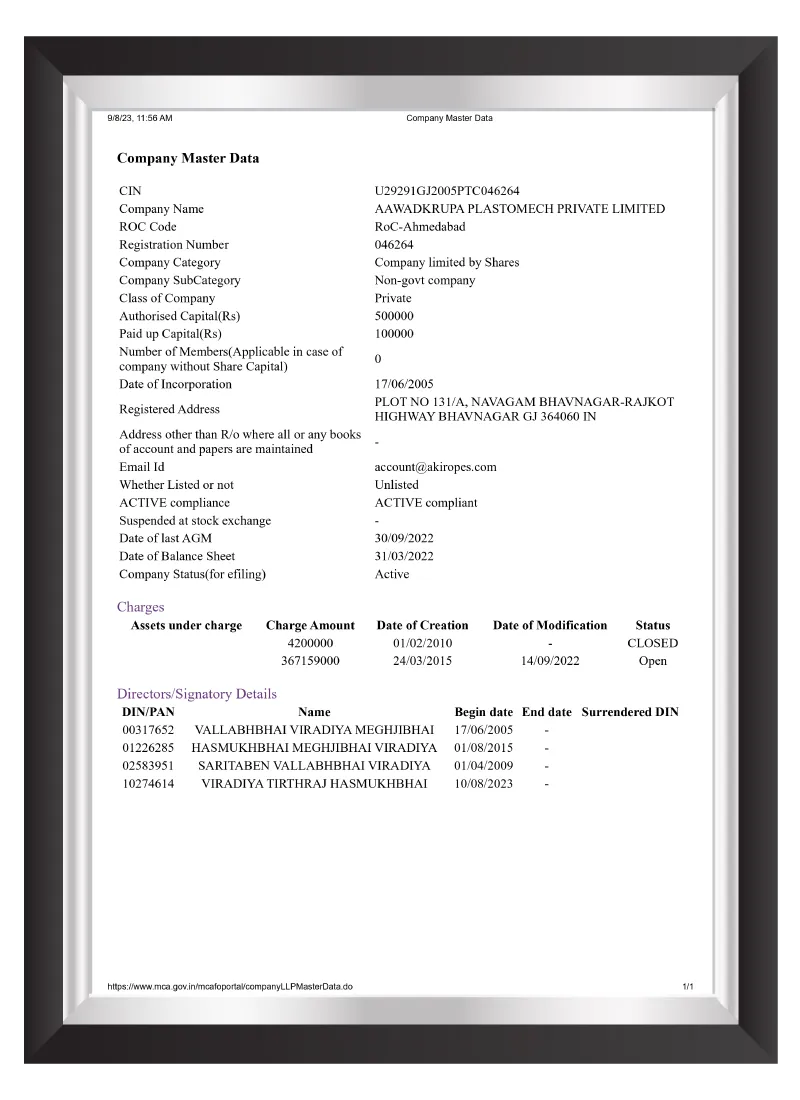 Certificate 1